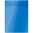 Папка-конверт на кнопке OfficeSpace А4, вертикальная, 150мкм, пластик, полупрозрачная, синяя