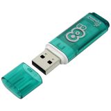 Память Smart Buy "Glossy" 8GB, USB 2.0 Flash Drive, зеленый Память Smart Buy "Glossy" 8GB, USB 2.0 Flash Drive, зеленый