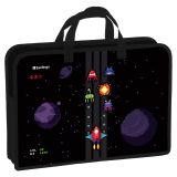 Папка с ручками 1 отделение, А4 Berlingo "Space Battle", 340*245*75мм, пластик, на молнии