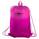 Мешок для обуви 1 отделение Berlingo "Pink geometry", 360*470мм, карман на молнии