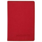 Обложка для автодокументов OfficeSpace "Denim", экокожа, коралл