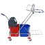 Тележка уборочная OfficeClean Professional 2 секции, 15л, отжим, корзина, держ. д/мусор. мешка