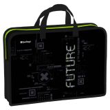 Папка с ручками 1 отделение, А4 Berlingo "FutureX", 340*245*75мм, пластик, на молнии