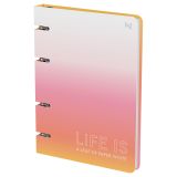 Тетрадь на кольцах А5, 120л., BG "Жизнь это", картон, матовая ламинация