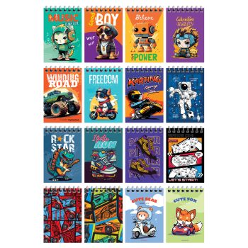 Блокнот А7 40л. на гребне BG 