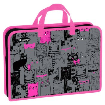 Папка с ручками 1 отделение, А4 Berlingo 