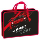 Папка с ручками 1 отделение, А4 Berlingo "Fast Track", 340*245*75мм, пластик, на молнии