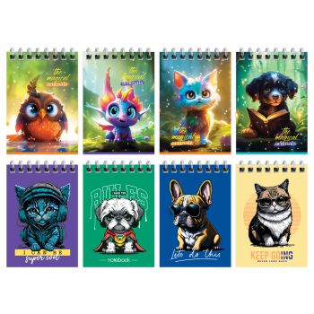 Блокнот А7 40л. на гребне BG 