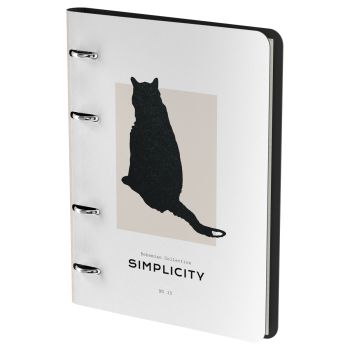 Тетрадь на кольцах А5, 80л. ЛАЙТ, кожзам, Greenwich Line 