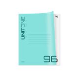 Тетрадь 96л., А5, клетка BG "Однотонный. Неон", пластиковая обложка, неон голубой