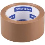 Клейкая лента упаковочная OfficeSpace, 48мм*66м, 45мкм, темная, ШК Клейкая лента упаковочная OfficeSpace, 48мм*66м, 45мкм, темная, ШК