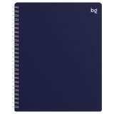 Тетрадь 80л., клетка на гребне BG "База", пластиковая обложка, синий