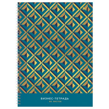 Тетрадь 80л., А4, клетка на гребне BG 