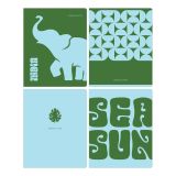 Тетрадь 48л., А5, клетка BG "Про100", "софт тач" ламинация, с форзацем, 70г/м2