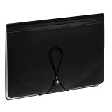 Папка-органайзер для хранения документов СТАММ А4, 13 отделений,  черный