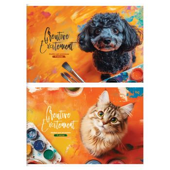 Альбом для рисования 08л., А4, на скрепке BG 