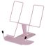 Подставка для книг СТАММ, металлическая, с упором, розовая