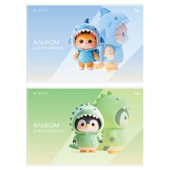 Альбом для рисования 32л., А4, на скрепке BG 