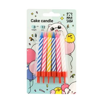 Свечи для торта с держателями MESHU 