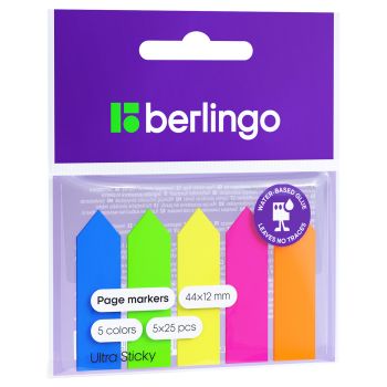 Флажки-закладки пластиковые Berlingo 