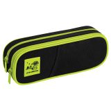 Пенал мягкий 2 отделения, 220*80*50 мм, Berlingo "UFO", полиэстер, внутренний органайзер