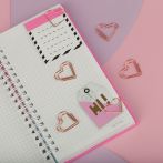 Скрепки фигурные 27мм, MESHU "Hearts", 6шт., пакет с европодвесом Скрепки фигурные 27мм, MESHU "Hearts", 6шт., пакет с европодвесом