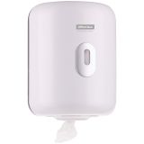 Диспенсер для полотенец в рулонах OfficeClean Professional, с центральной вытяжкой(M1/M2), белый Диспенсер для полотенец в рулонах OfficeClean Professional, с центральной вытяжкой(M1/M2), белый