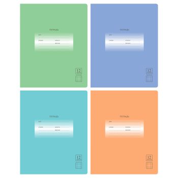 Тетрадь 12л., крупная клетка BG 