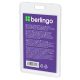 Бейдж вертикальный Berlingo "ID 100", 55*85мм, прозрачный, без держателя Бейдж вертикальный Berlingo "ID 100", 55*85мм, прозрачный, без держателя