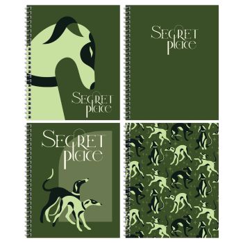 Тетрадь 96л., А5, клетка на гребне BG 