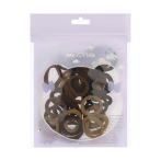 Резинки для волос MESHU, темные ассорти, 40шт., диаметр 2,5см, европодвес