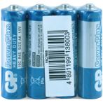 Батарейка GP PowerPlus AA (R6) 15G солевая, OS4 Батарейка GP PowerPlus AA (R6) 15G солевая, OS4