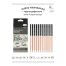 Набор карандашей ч/г Гамма 12шт., 5B-5H, кедр, картон. упаковка, европодвес