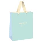 Пакет подарочный 33*42*12см MESHU "Monochrome. Azure", матовая ламинация