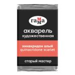 Акварель художественная Гамма "Старый Мастер" хинакридон алый, 2,6мл, кювета Акварель художественная Гамма "Старый Мастер" хинакридон алый, 2,6мл, кювета