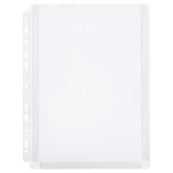 Папка-вкладыш с перфорацией СТАММ А4, ПВХ, 180мкм, глянцевая, расширяющаяся до 250л.