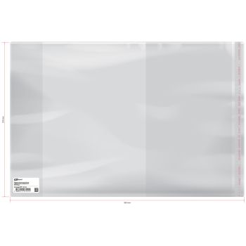 Обложка 250*400 для учебников старших классов, ПП 70мкм, универсальная с клеевым краем, ArtSpace, ШК