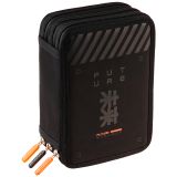 Пенал 3 отделения, 200*140*60 мм, Berlingo "Future Relic", полиэстер