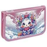 Пенал 1 отделение, 190*115 ArtSpace "Sweet Heart", ламинированный картон, софт-тач