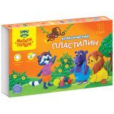 Пластилин Мульти-Пульти "Приключения Енота", 18 цветов, 360г, со стеком, картон Пластилин Мульти-Пульти "Приключения Енота", 18 цветов, 360г, со стеком, картон