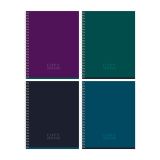 Тетрадь 80л., А5, клетка на гребне BG "Однотонный.Темный"