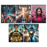 Тетрадь 96л., А5, клетка BG "Нереальный", суперэконом