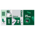 Тетрадь 80л., А4, клетка BG "Офис", суперэконом