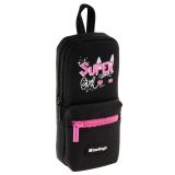 Пенал мягкий 1 отделение, 210*90*40 мм, Berlingo, "Super girl", 1 карман, полиэстер