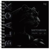 Скетчбук 40л., 170*170 BG "Black. Tiger", на гребне, soft tuch, выборочный лак, 120г/м2 Скетчбук 40л., 170*170 BG "Black. Tiger", на гребне, soft tuch, выборочный лак, 120г/м2