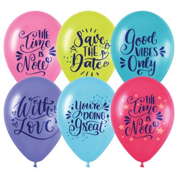 Воздушные шары,  50шт., М12/30см, MESHU 