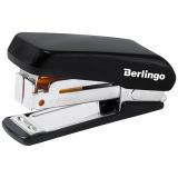 Мини-степлер №24/6, 26/6 Berlingo "Comfort" до 20л., пластиковый корпус, черный Мини-степлер №24/6, 26/6 Berlingo "Comfort" до 20л., пластиковый корпус, черный