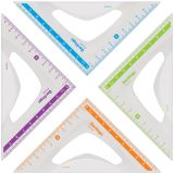 Треугольник 45°, 10см Berlingo "Color", пластиковый, ассорти, европодвес Треугольник 45°, 10см Berlingo "Color", пластиковый, ассорти, европодвес