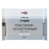Пластилин скульптурный Гамма "Студия", белый, мягкий, 500г, пакет Пластилин скульптурный Гамма "Студия", белый, мягкий, 500г, пакет