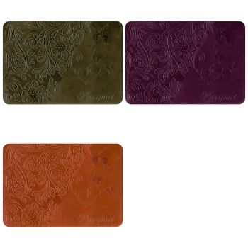 Обложка для паспорта OfficeSpace кожа, тиснение орнамент бабочки, ассорти